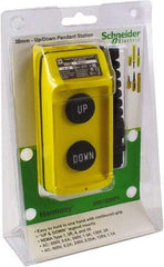 Schneider Electric - 2 Operator, Pushbutton Pendant Control Station - Up-Down (Legend) - USA Tool & Supply