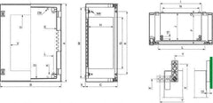 Schneider Electric - Polyester Standard Enclosure Hinge Cover - NEMA 13, 4X, 430mm Wide x 530 mm High x 200mm Deep, Impact Resistant - USA Tool & Supply