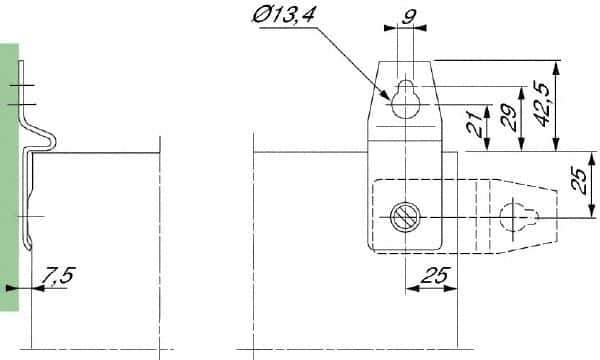 Schneider Electric - Electrical Enclosure Stainless Steel Wall Mount Lug - For Use with CRN Wall Mounting Steel Enclosure/S3X Stainless Steel Wall Mounting Enclosure, RoHS Compliant - USA Tool & Supply