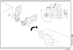 Schneider Electric - Electrical Enclosure Steel Wall Mount Lug - For Use with CRNG Wall Mounting Steel Enclosure/S3D Wall Mounting Steel Enclosure, RoHS Compliant, Includes Mounting Screw & Pre-Mounted Sealing Gasket - USA Tool & Supply