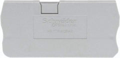 Schneider Electric - 2.2mm High, Terminal Block End Cover - Use with NSYT Terminal Blocks - USA Tool & Supply