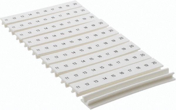 Schneider Electric - Terminal Block Marking Strip - Use with Linergy TR Series Terminal Blocks - USA Tool & Supply