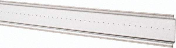 Schneider Electric - 2m Long x 0.3 Inch Wide x 1.4 Inch High x Steel DIN Rail - 0.04 Inch Thick - USA Tool & Supply
