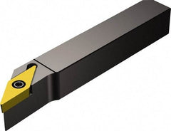 Sandvik Coromant - QS-SVJB, Right Hand Cut, -3° Lead Angle, 5/8" Shank Height x 5/8" Shank Width, Neutral Rake Indexable Turning Toolholder - 2.7559" OAL, VBMT 16 04 08 Insert Compatibility, Series CoroTurn 107 - USA Tool & Supply