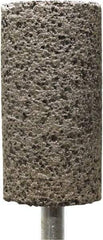 Tru-Maxx - 1" Head Diam x 1" Thickness, W222, Cylinder End, Zirconia Alumina Mounted Point - Brown, Coarse Grade, 36 Grit, 15,900 RPM - USA Tool & Supply
