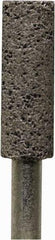 Tru-Maxx - 5/8" Head Diam x 3/8" Thickness, W179, Cylinder End, Zirconia Alumina Mounted Point - Brown, Coarse Grade, 30 Grit, 21,000 RPM - USA Tool & Supply