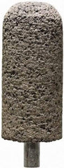 Tru-Maxx - 7/8" Head Diam x 7/8" Thickness, A11, Cylinder End, Zirconia Alumina Mounted Point - Brown, Coarse Grade, 36 Grit, 19,860 RPM - USA Tool & Supply