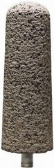 Tru-Maxx - 1" Head Diam x 1" Thickness, A3, Tree End, Zirconia Alumina Mounted Point - Brown, Coarse Grade, 36 Grit, 16,100 RPM - USA Tool & Supply