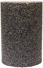 Tru-Maxx - Type 18, 2" Max Diam, 4" Head Thickness, 20 Grit Oval Cone - Zirconia Alumina, Coarse Grade, 5/8-11 Shank Thread - USA Tool & Supply