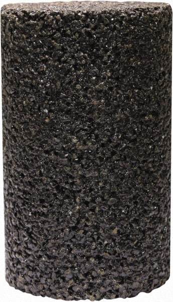 Tru-Maxx - Type 18, 1-1/2" Max Diam, 3" Head Thickness, 24 Grit Oval Cone - Zirconia Alumina, Coarse Grade, 5/8-11 Shank Thread - USA Tool & Supply