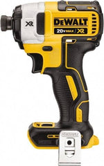 DeWALT - 20 Volt, 1/4" Drive, 20, 125, 152 Ft/Lb Torque, Cordless Impact Driver - 1000, 2800, 3250 RPM, Lithium-Ion, Bare Tool - USA Tool & Supply