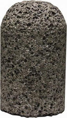 Tru-Maxx - Type 18, 1-1/2" Max Diam, 2-1/2" Head Thickness, 16 Grit Round Cone - Zirconia Alumina, Coarse Grade, 5/8-11 Shank Thread - USA Tool & Supply