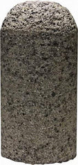Tru-Maxx - Type 18, 2" Max Diam, 4" Head Thickness, 16 Grit Round Cone - Zirconia Alumina, Coarse Grade, 5/8-11 Shank Thread - USA Tool & Supply