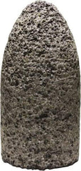 Tru-Maxx - Type 16, 1-1/2" Max Diam, 3" Head Thickness, 16 Grit Round Cone - Zirconia Alumina, Coarse Grade, 5/8-11 Shank Thread - USA Tool & Supply