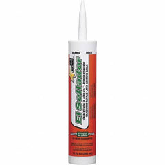 White Lightning - 10 oz Tube White Acrylic & Latex Sealant - -30 to 180°F Operating Temp, 30 min Tack Free Dry Time, 5 to 7 Days Full Cure Time - USA Tool & Supply