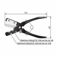 SMC PNEUMATICS - Pipe & Tube Cutters Type: Tube Cutter Maximum Pipe Capacity (mm): 16 - USA Tool & Supply