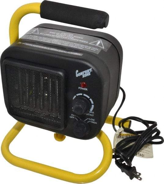 Comfort Zone - Shop Heater - 110 Volts, 6.82/13.64 Amps - USA Tool & Supply