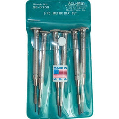 Moody Tools - Precision & Specialty Screwdrivers Type: Precision Hex Overall Length Range: 3" - 6.9" - USA Tool & Supply
