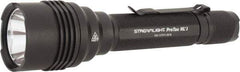 Streamlight - White LED Bulb, 1,100 Lumens, Industrial/Tactical Flashlight - Black Aluminum Body, 3 CR123A Lithium Batteries Included - USA Tool & Supply