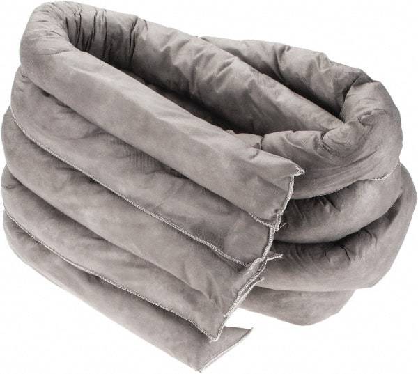 Brady SPC Sorbents - 40.5 Gal, 3.5' Long, 3" Diam, Polypropylene Sock - Universal, White - USA Tool & Supply