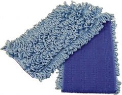 Fas-trak - Blue Head Band, Microfiber Loop End Mop Head - USA Tool & Supply