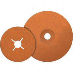 WALTER Surface Technologies - 7" Diam 7/8" Hole 120 Grit Fiber Disc - Ceramic, Series 15-X, Coolcut XX - USA Tool & Supply