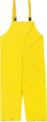 MCR Safety - Size S, Yellow, Rain, Limited Flammability Overall - Snap Ankle, Take Up Snaps Wrist - USA Tool & Supply