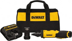 DeWALT - 8 Volts, Lithium-Ion Battery, Inline Cordless Screwdriver - 430 RPM, 40 Inch/Lbs. Torque - USA Tool & Supply