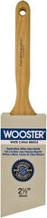 Wooster Brush - 2-1/2" Angled Hog Sash Brush - 3-3/16" Bristle Length, 7-7/8" Maple Fluted Handle - USA Tool & Supply