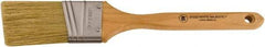 Wooster Brush - 2" Angled Hog Sash Brush - 2-15/16" Bristle Length, 7-7/8" Maple Fluted Handle - USA Tool & Supply