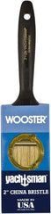 Wooster Brush - 2" Flat Hog Varnish Brush - 2-7/16" Bristle Length, 6-1/4" Plastic Beavertail Handle - USA Tool & Supply