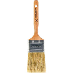 Wooster Brush - 2" Flat Hog Varnish Brush - 2-11/16" Bristle Length, 5-1/8" Maple Dowel Handle - USA Tool & Supply