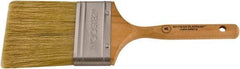 Wooster Brush - 3" Flat Hog Varnish Brush - 3-3/16" Bristle Length, 5-1/2" Maple Dowel Handle - USA Tool & Supply