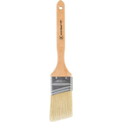 Wooster Brush - 2" Angled Synthetic Sash Brush - 2-11/16" Bristle Length, 7-7/8" Maple Fluted Handle - USA Tool & Supply