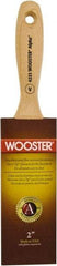 Wooster Brush - 2" Flat Synthetic Varnish Brush - 2-11/16" Bristle Length, 6-1/2" Maple Beavertail Handle - USA Tool & Supply