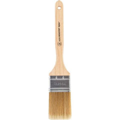 Wooster Brush - 2" Flat Synthetic Sash Brush - 2-11/16" Bristle Length, 7-7/8" Maple Fluted Handle - USA Tool & Supply