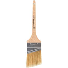 Wooster Brush - 2-1/2" Angled Synthetic Sash Brush - 2-11/16" Bristle Length, 8" Maple Rattail Handle - USA Tool & Supply