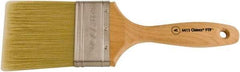 Wooster Brush - 3" Flat Synthetic Varnish Brush - 3-3/16" Bristle Length, 6-1/2" Maple Beavertail Handle - USA Tool & Supply