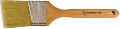 Wooster Brush - 2-1/2" Angled Synthetic Sash Brush - 2-15/16" Bristle Length, 7-7/8" Maple Fluted Handle - USA Tool & Supply