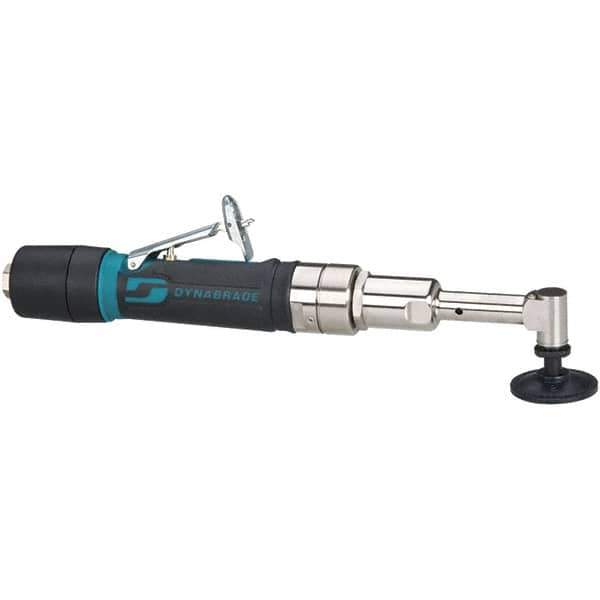 Dynabrade - 2" Max Disc, 3,200 RPM, Pneumatic Handheld Disc Sander - 26 CFM, 1/4" Inlet, 0.4 hp, 90 psi, Includes Wrench & Disc Sander - USA Tool & Supply