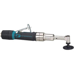 Dynabrade - 2" Max Disc, 3,200 RPM, Pneumatic Handheld Disc Sander - 26 CFM, 1/4" Inlet, 0.4 hp, 90 psi, Includes Wrench & Disc Sander - USA Tool & Supply