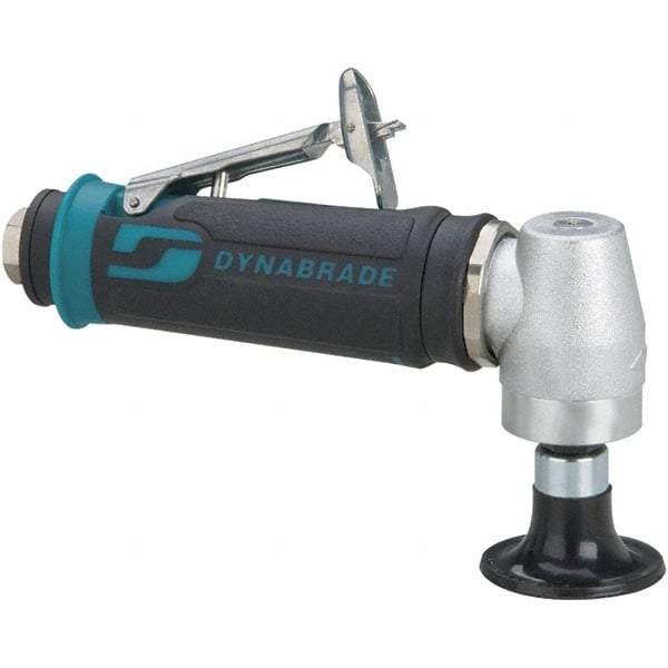 Dynabrade - 2" Max Disc, 20,000 RPM, Pneumatic Handheld Disc Sander - 27 CFM, 1/4" Inlet, 0.4 hp, 90 psi, Includes Wrench & Disc Sander - USA Tool & Supply
