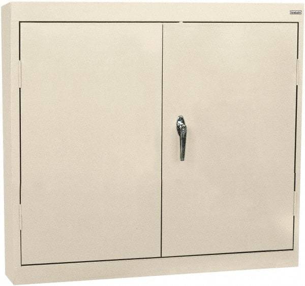 Sandusky Lee - 2 Shelf Wall Storage Cabinet - Steel, 30" Wide x 12" Deep x 30" High, Putty - USA Tool & Supply