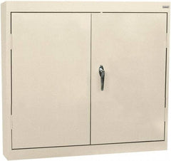 Sandusky Lee - 2 Shelf Wall Storage Cabinet - Steel, 30" Wide x 12" Deep x 30" High, Putty - USA Tool & Supply