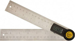 Johnson Level & Tool - 360° Measuring Range, Digital Protractor - 0.10° Resolution, 7 Inch Long Blade, Accuracy Up to 0.30°, CR2032 Lithium Battery Included - USA Tool & Supply