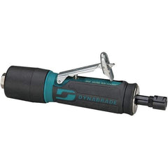 Dynabrade - 1/8 Inch Collet, 35000 RPM, Straight Handle, Rear Exhaust Straight Air Die Grinder - 27 CFM Air Consumption, 6.2 bar Air Pressure, 1/4 Inch Inlet, 0.4 HP - USA Tool & Supply