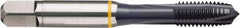 Guhring - 1/4-20 UNC, TiCN Finish, Cobalt Spiral Point Tap - Plug Chamfer, Right Hand Thread, 2-1/2" OAL, 0.629" Thread Length, 0.255" Shank Diam, 2B/3B Class of Fit, Series 4404 - Exact Industrial Supply