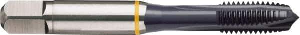 Guhring - #4-40 UNC, TiCN Finish, Cobalt Spiral Point Tap - Plug Chamfer, Right Hand Thread, 1.882" OAL, 0.433" Thread Length, 0.141" Shank Diam, 2B/3B Class of Fit, Series 4404 - Exact Industrial Supply