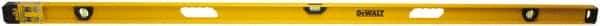 DeWALT - Magnetic 78" Long 3 Vial I-Beam Level - Aluminum, Yellow - USA Tool & Supply