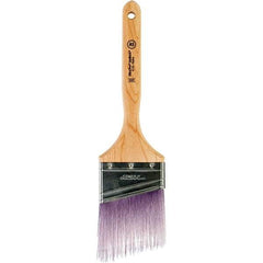 Wooster Brush - 3" Angled Synthetic Sash Brush - 3-3/16" Bristle Length, 7.77" Maple Fluted Handle - USA Tool & Supply